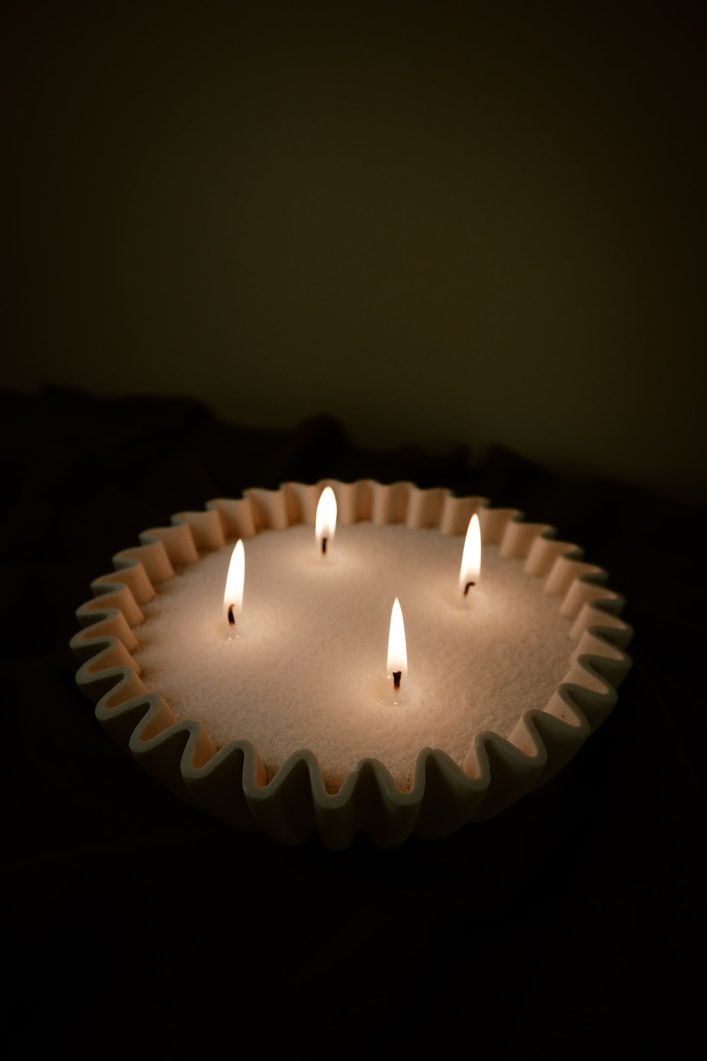 Kaarsenzand mét schaal (incl. 10 wieken)